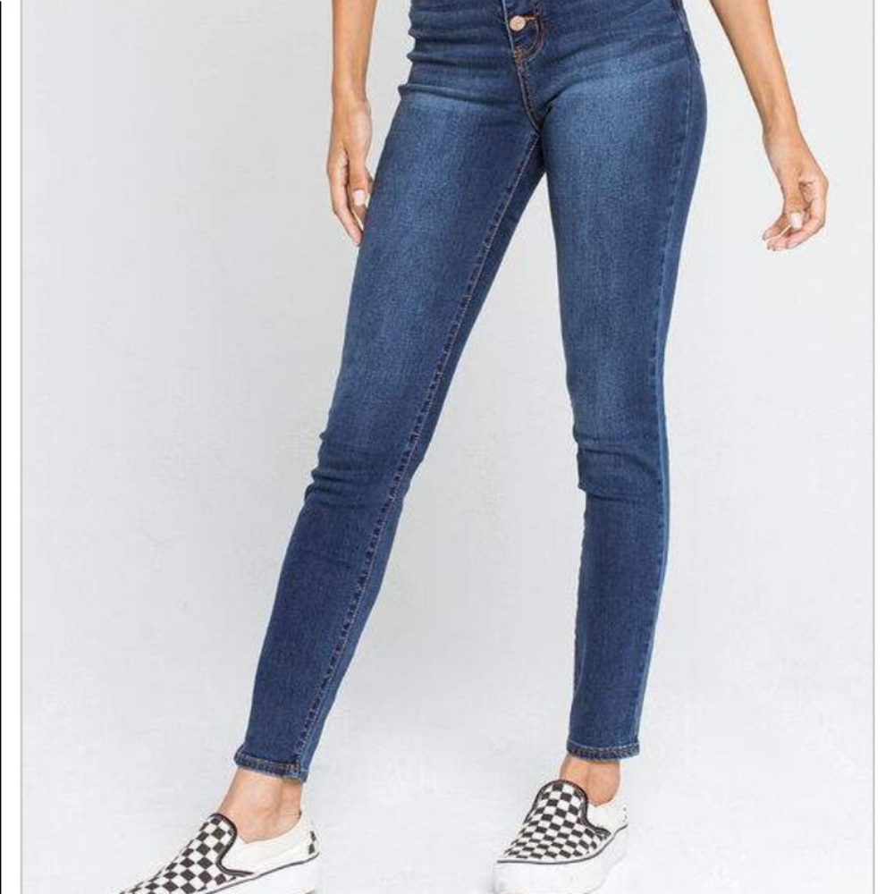 ❌SOLD❌ RSQ Mid Rise Skinny Exposed Button Jeans
